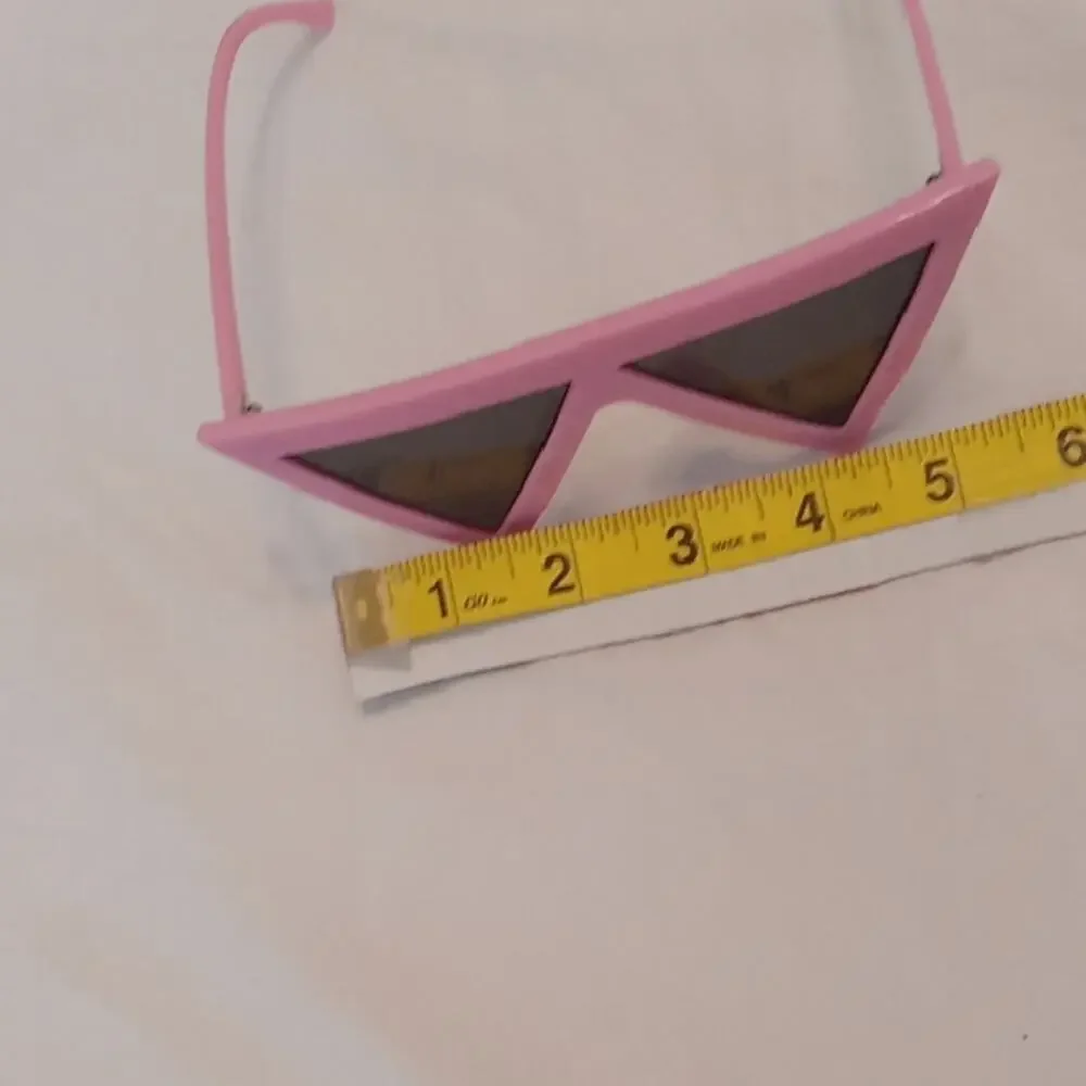 Trendy Pink Geometric Sunglasses